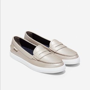 NWT Nantucket loafer Sz10 Metallic